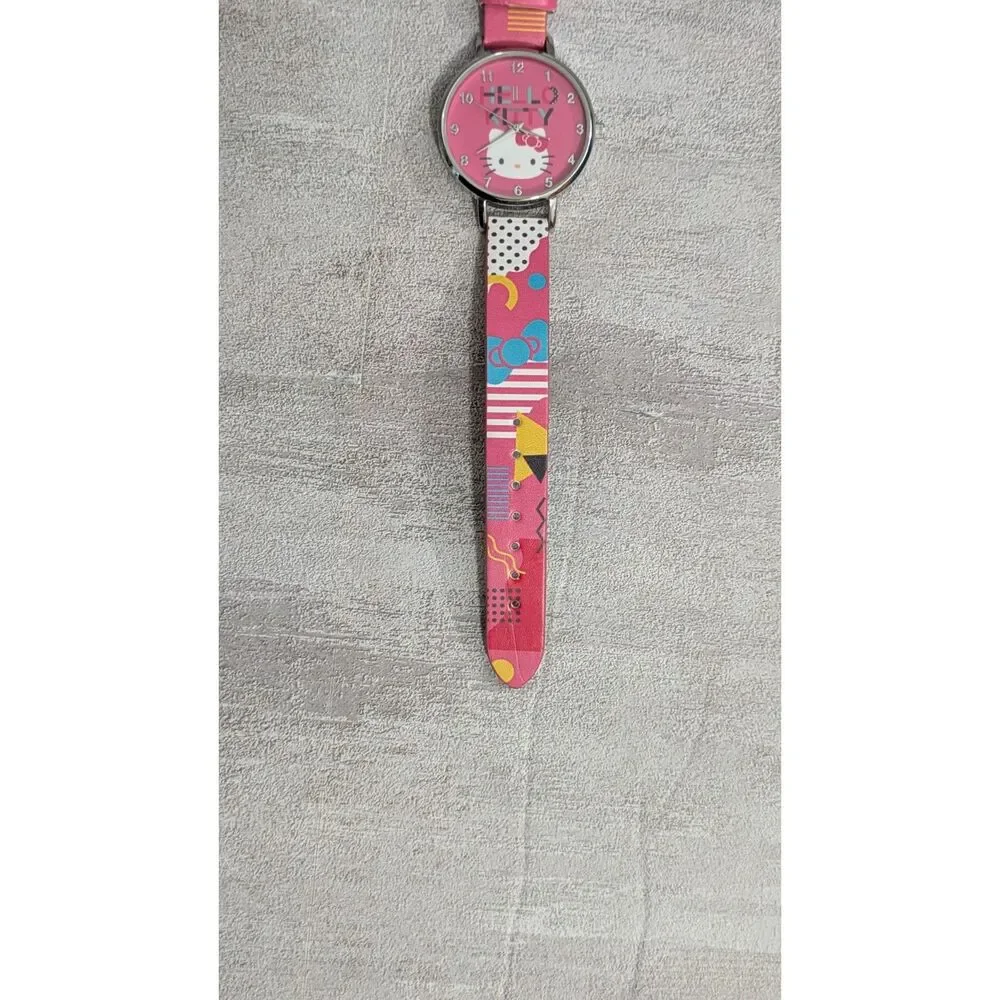 Hello Kitty Watch Y2K Aesthetic - Colorful Abstract Band